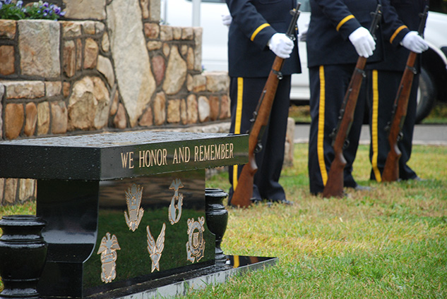 Veterans Plaza Dedication at Fair VIew Cemetery, Roanoke, VA, November 11, 2015