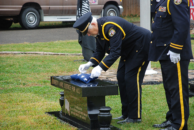 Veterans Plaza Dedication at Fair VIew Cemetery, Roanoke, VA, November 11, 2015