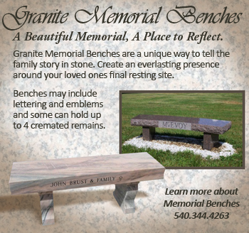 Granite Memorial Benches